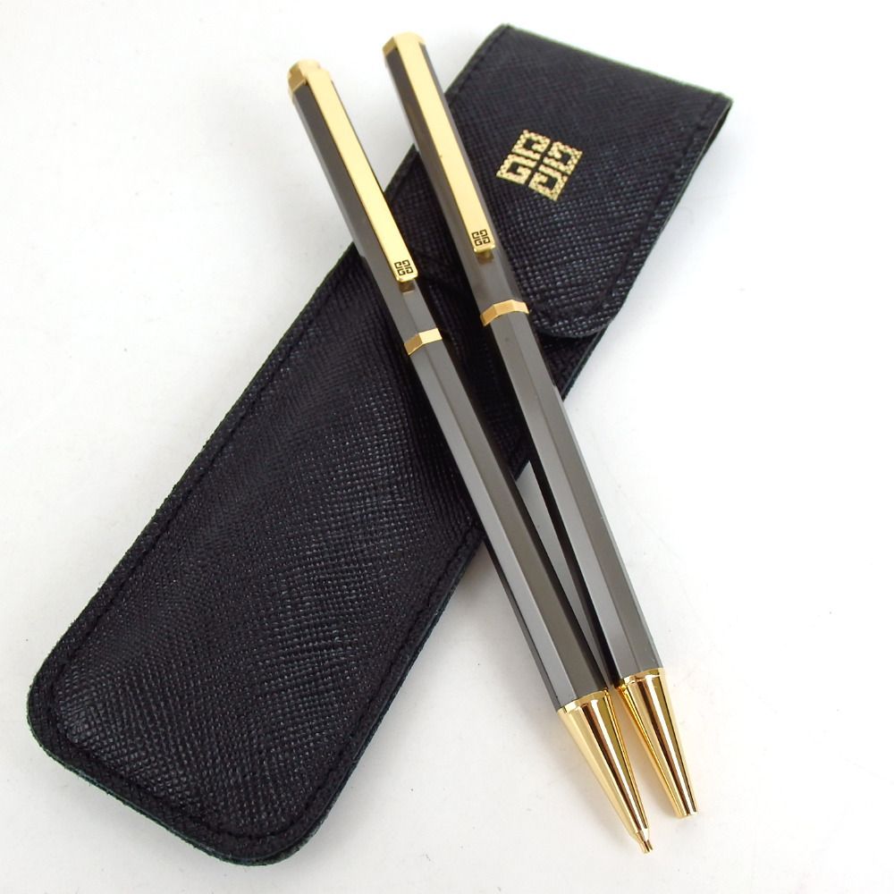 GIVENCHY ボールペン2本セット GIVENCHY ジバンシィ シャープペンシル＆ボールペン 2点セット メタル