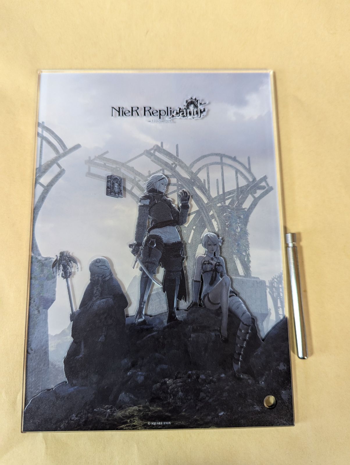 サイン付き)NieR Replicant アクリルパネル サイン付き)NieR Replicant アクリルパネル