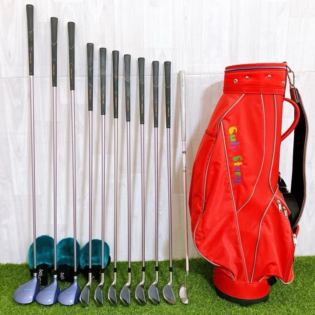 豪華11本 ゴルフプランナー レディースゴルフセット 初心者 右 L