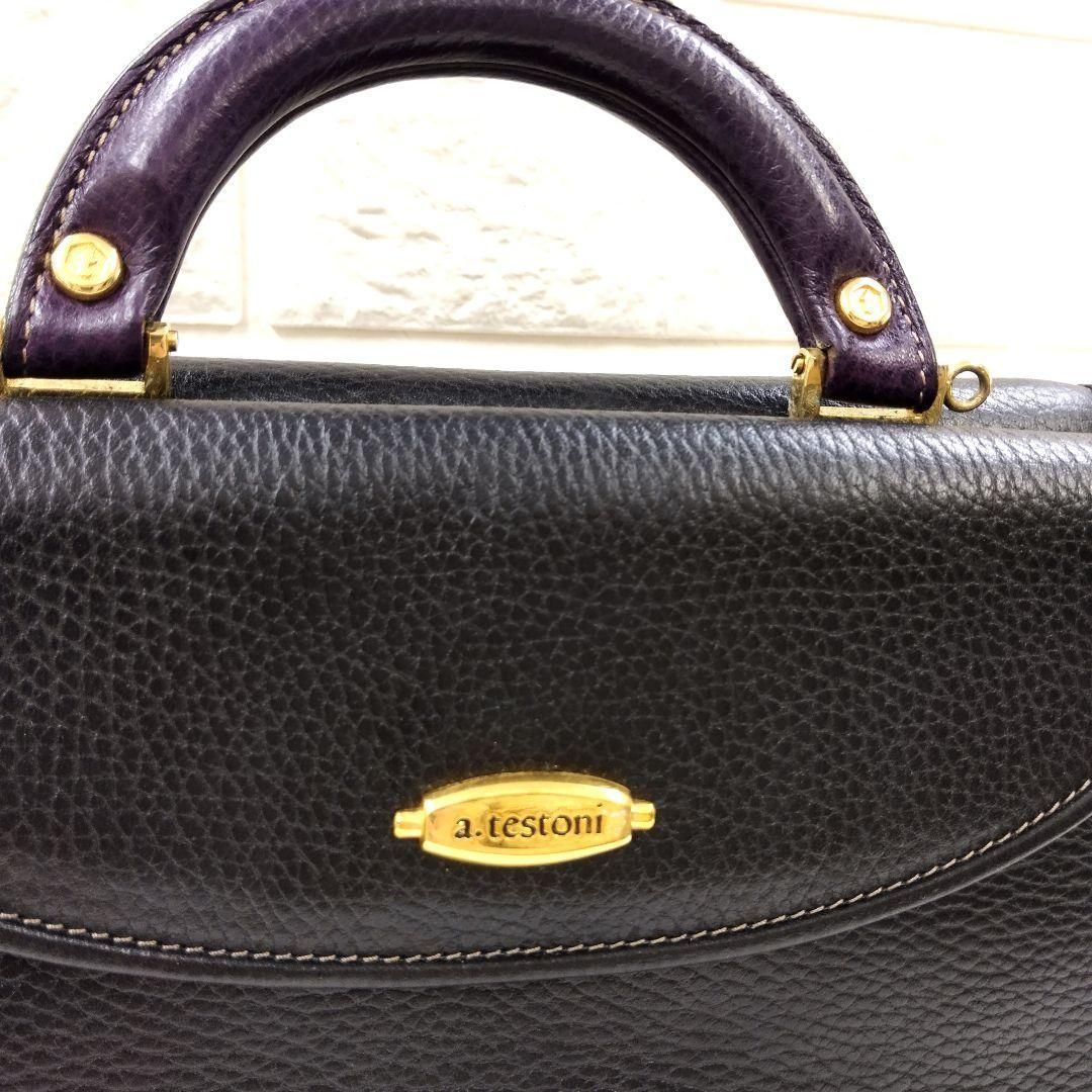 ア・テストーニ a.testoni 2way バッグ ショルダー イタリア - メルカリ