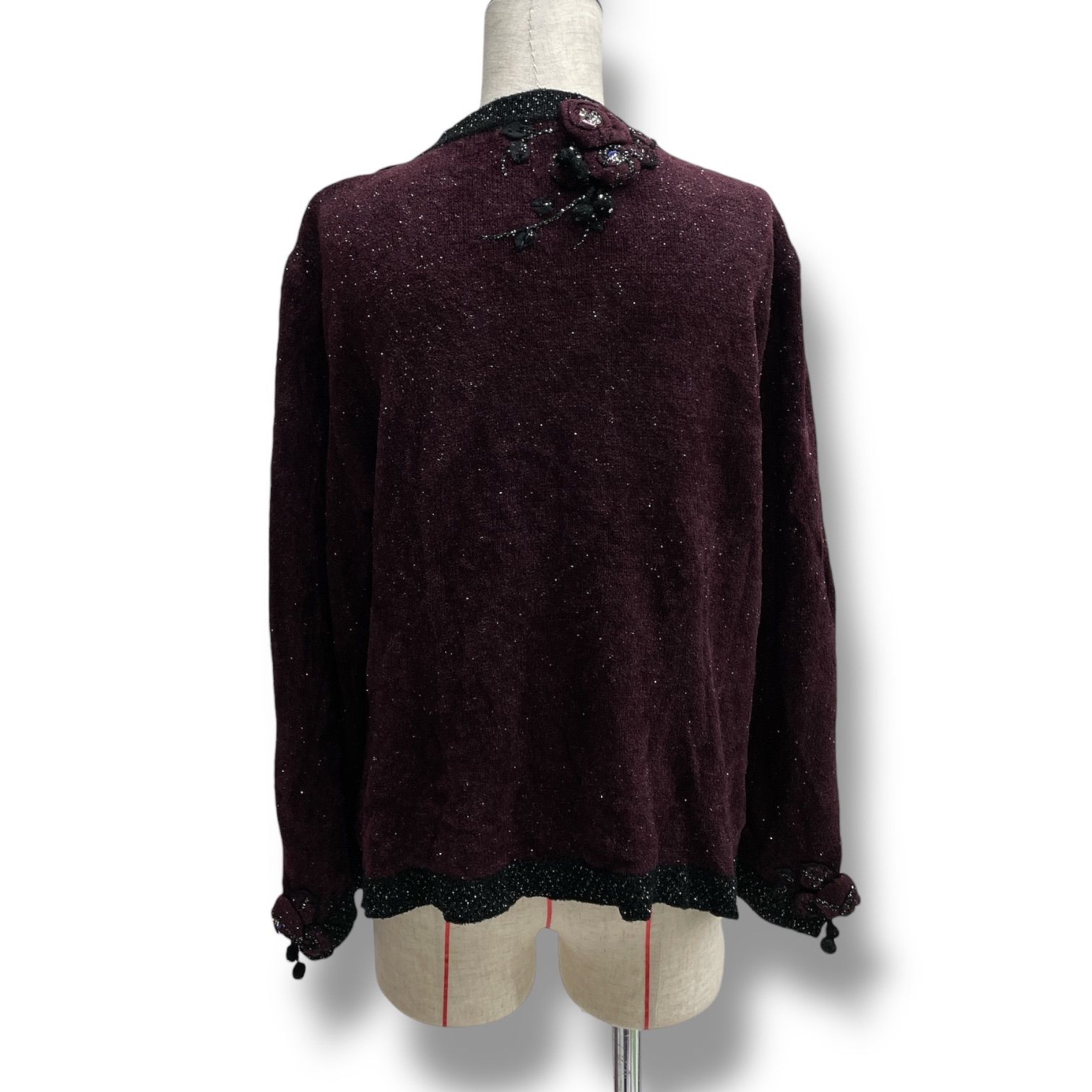 ATELIER SAGAN アトリエサガン 刺繍カーディガン ニットカーディガン