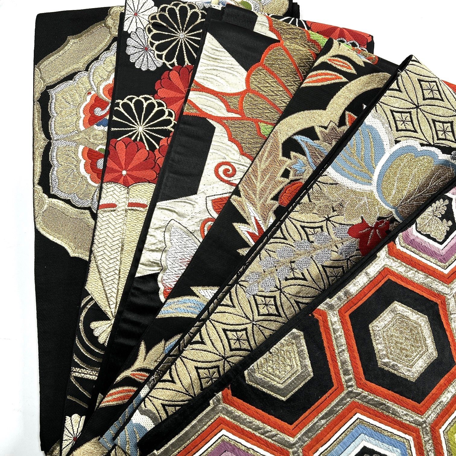 袋帯 6本 正絹 帯まとめ売り 同梱購入歓迎 リメイク用 着付け練習用