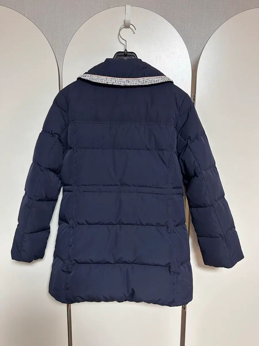 ヘジス ネイビーツイード POINT ダウン ダウンジャケット 女の子 155