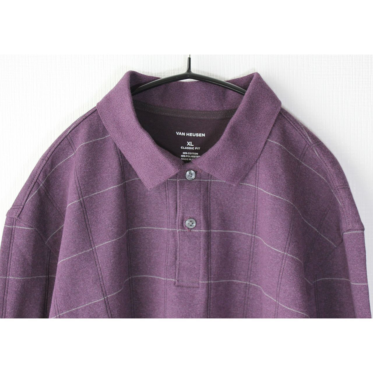 アメリカ古着 美品 2020F VanHeusen ヴァン・ヒューゼン 長袖 チェック 
