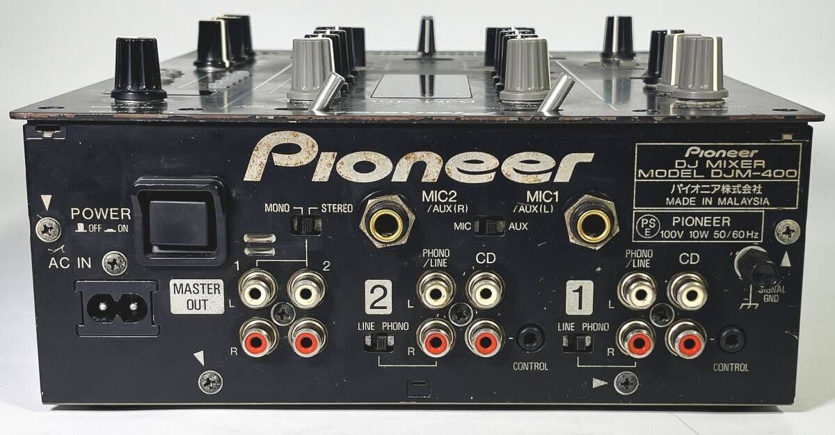  品 PIONEER パイオニア DJM-400 DJミキサー 2008年製 DJミキサー DJ機材