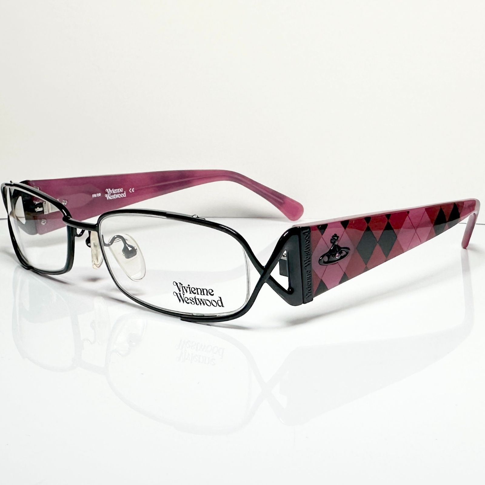Vivienne Westwood ヴィヴィアン ウエストウッド チェック柄 VW 17801 メガネ 英国ブランド レディース