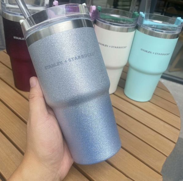 【新品 メルカリ便】スターバックス × スタンレー タンブラー 限定ブルーグレー 大人気 新品未使用！スターバックス スタンレー タンブラー 591ml