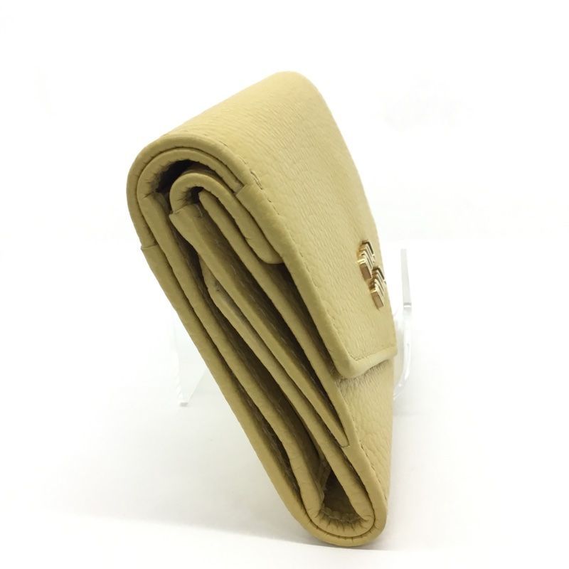 三つ折りコンパクト財布 ヴィッテロダイノレザーフラップ