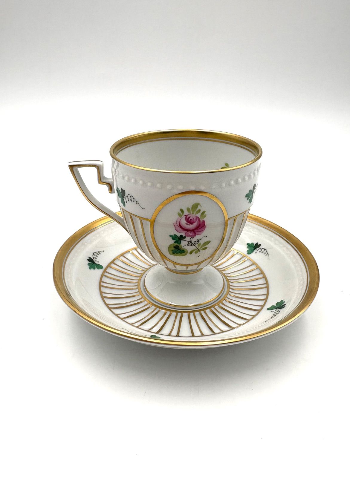  HEREND ヘレンド ウィーンの薔薇 アンピールカップ＆ソーサー カップ ソーサー コーヒー ティーカップ