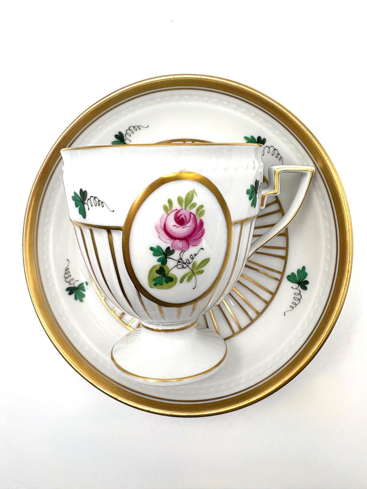 HEREND ヘレンド ウィーンの薔薇 アンピールカップ＆ソーサー