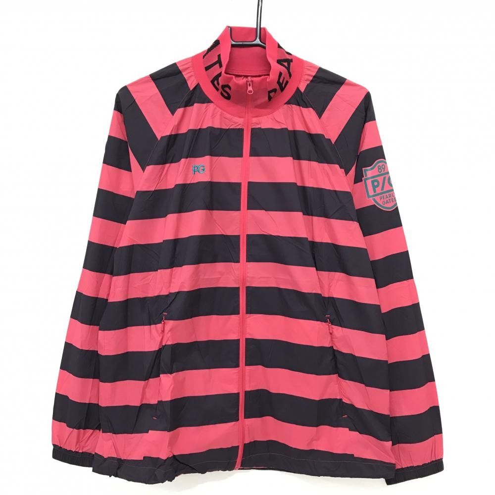 超美品】パーリーゲイツ ツインスニード レッド×黒 蓄熱裏地 地模様