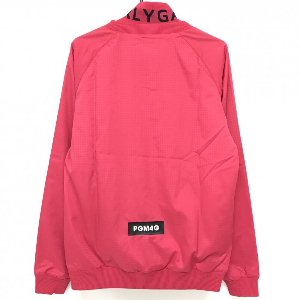 超美品】パーリーゲイツ ツインスニード レッド×黒 蓄熱裏地 地模様