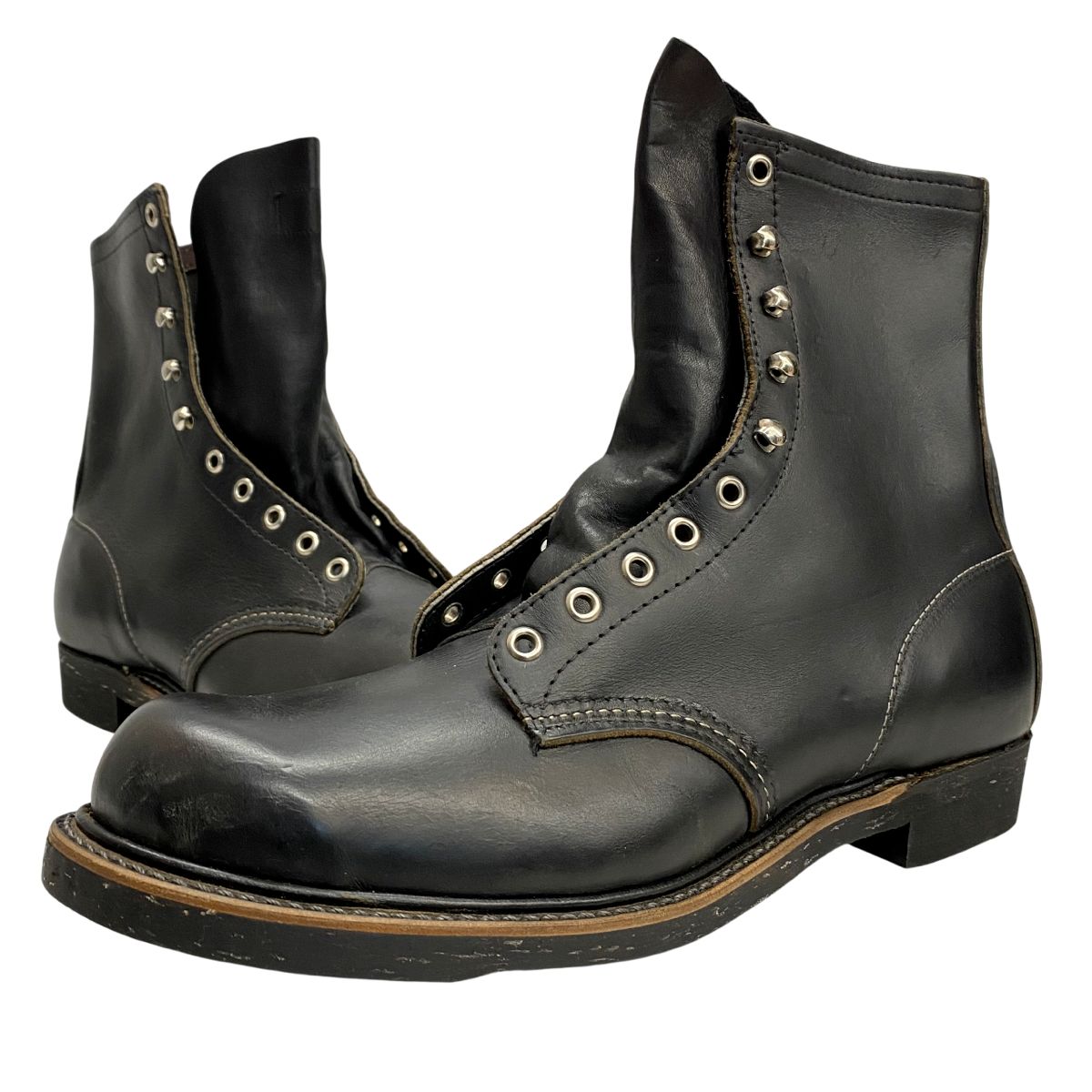 レッドウィング RED WING 70 s 11 1 2 B 78年製 608 メンズ靴 ブーツ ワーク ブラック 30 cmサイズ 201-shoes 1602 VB