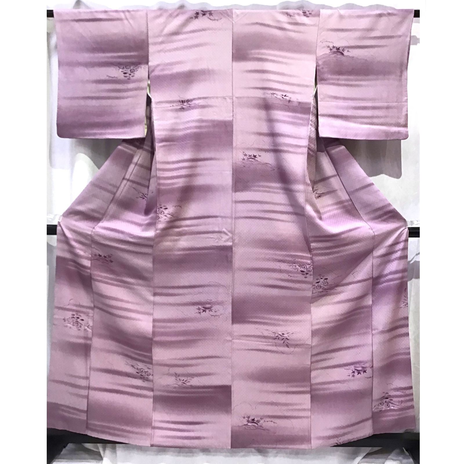 着物 小紋 紫系地 No.200701-1755 梱包サイズ80