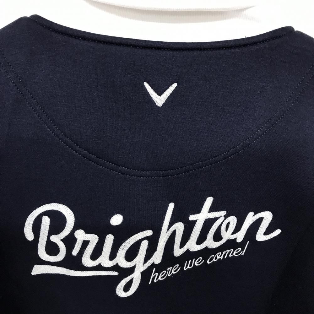 SALE価格【超美品】キャロウェイ ジャケットブルゾン ネイビー×白 ロゴ刺しゅう  メンズ M ゴルフウェア Callaway