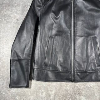 ふーちゃんママ 専用　BALLY バリー　レザージャケット　ラムレザー　ブラッ BALLY バリー ブラック レザー チュニジア製 羊革 ラムレザー 革ジャン