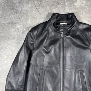 BALLY バリー シングルライダースジャケット ブラック サイズ40 美品 BALLY バリー シングルライダースジャケット ブラック サイズ40 美品