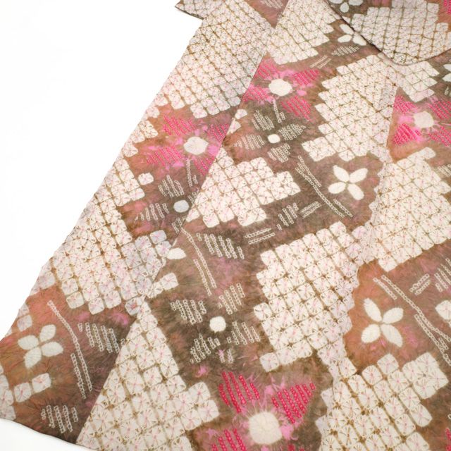 新古品】 夏物 本場有松鳴海絞り 浴衣 有松 絞り 未使用 木綿 ソフト