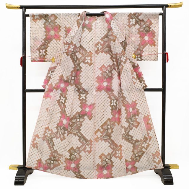 新古品】 夏物 本場有松鳴海絞り 浴衣 有松 絞り 未使用 木綿 ソフト