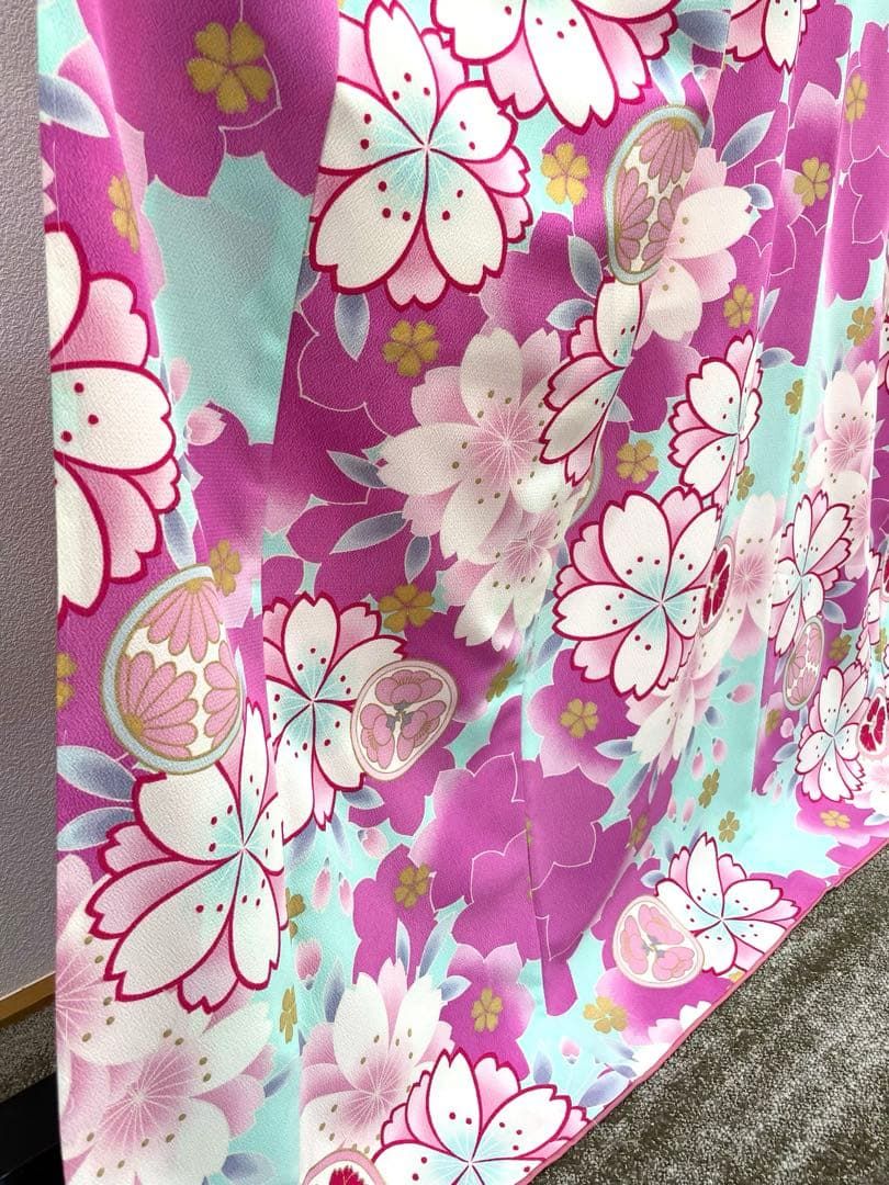 二尺袖 ポリエステル着物