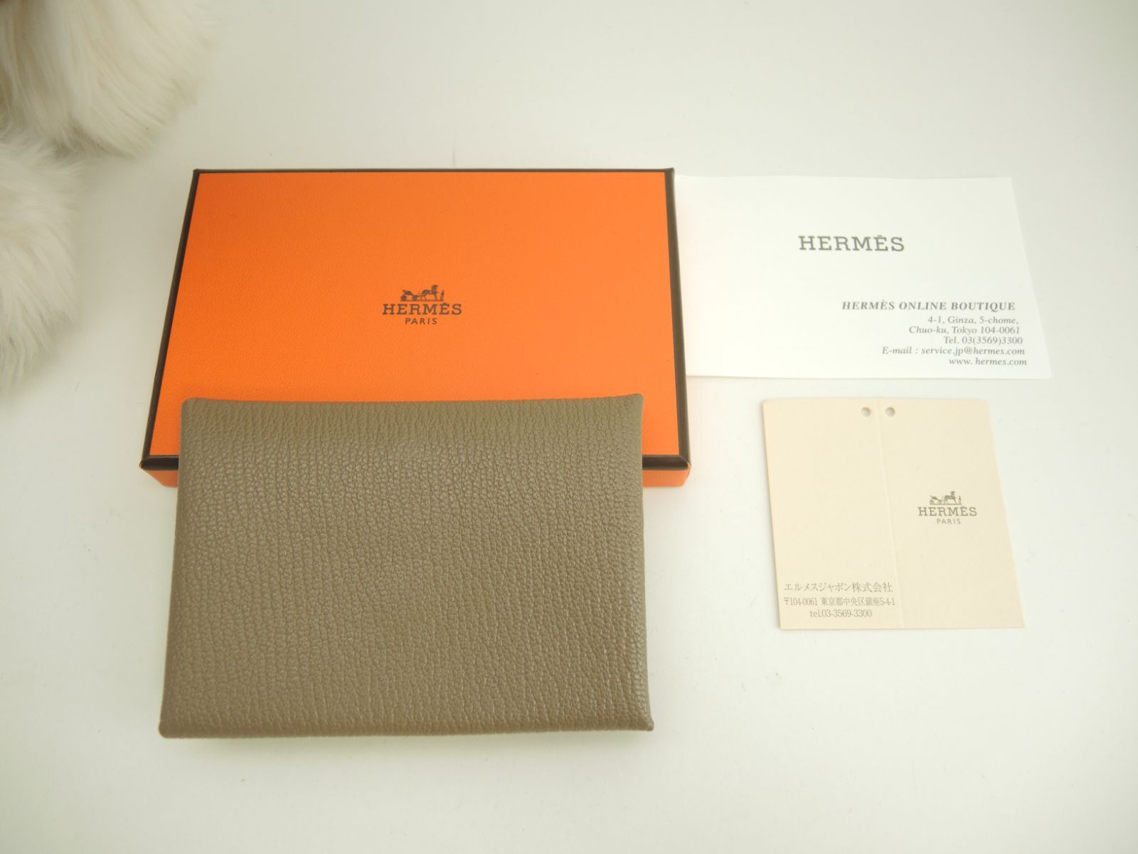 エルメス カルヴィデュオ シェーブル エトープ コンパクトウォレット ミニサイフ U 11
