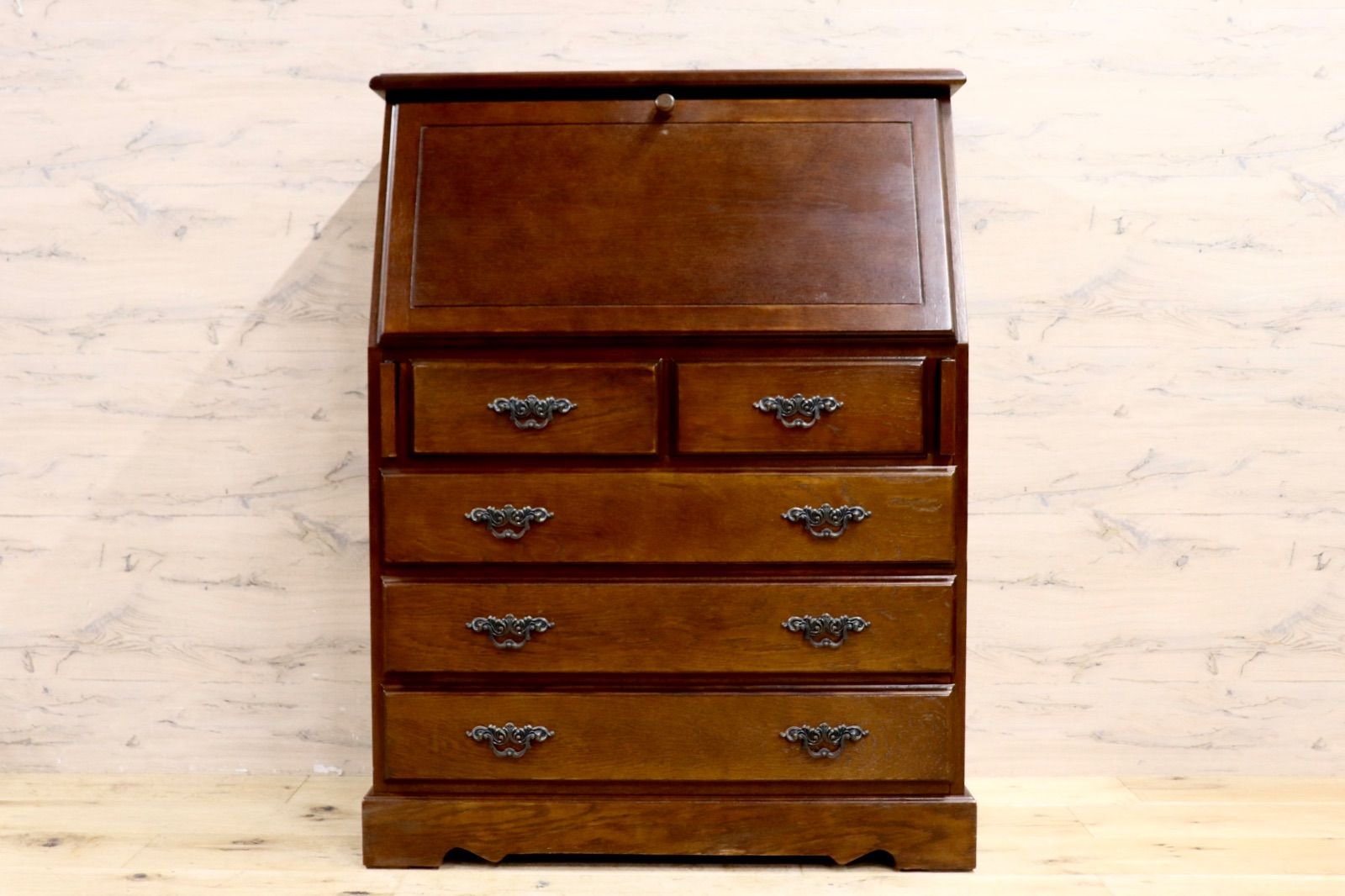 GMIS369○越後民芸家具 ライティングビューロー ライティングデスク