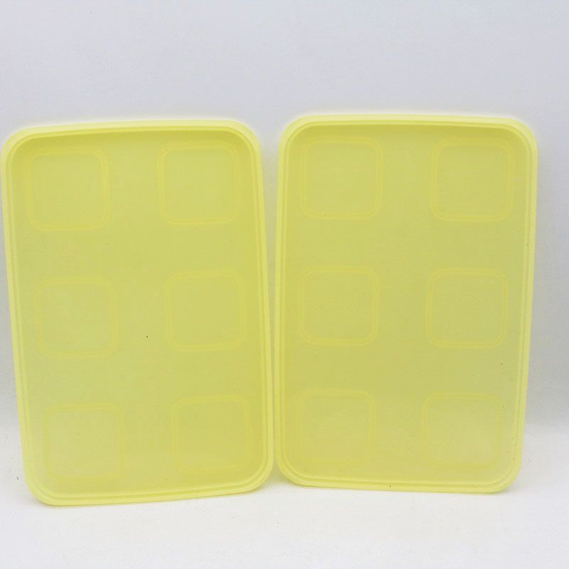 新古品 タッパーウェア クリアメイトLL#3（フタ色黄色）2点セット MR7