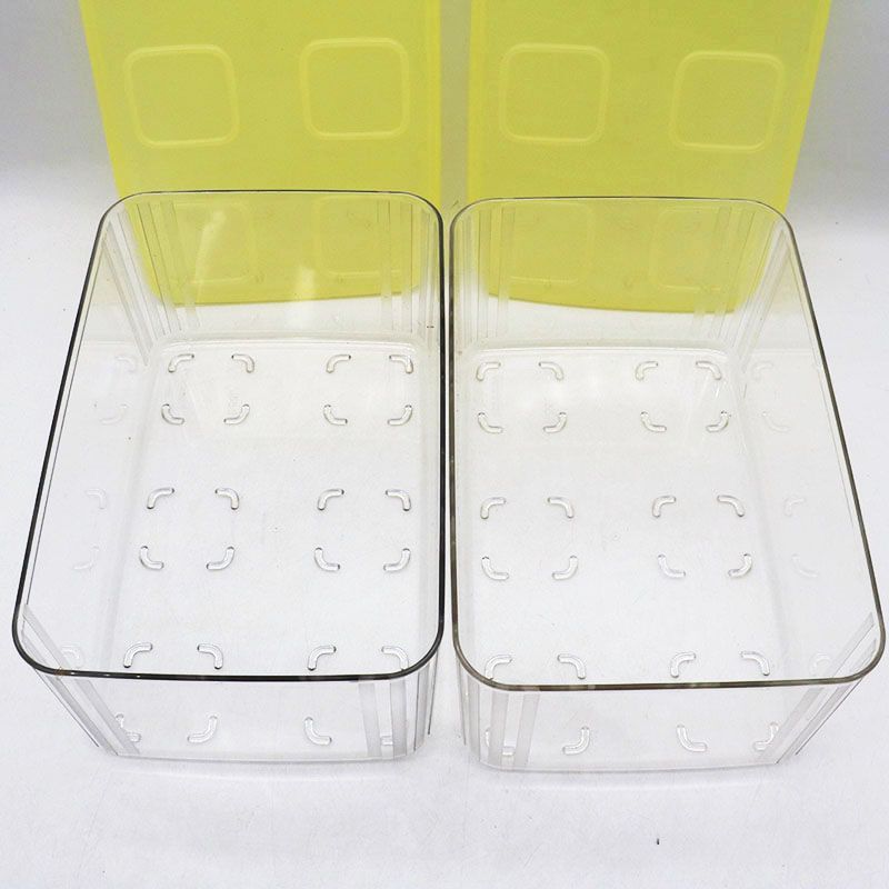 新古品 タッパーウェア クリアメイトLL#3（フタ色黄色）2点セット MR7