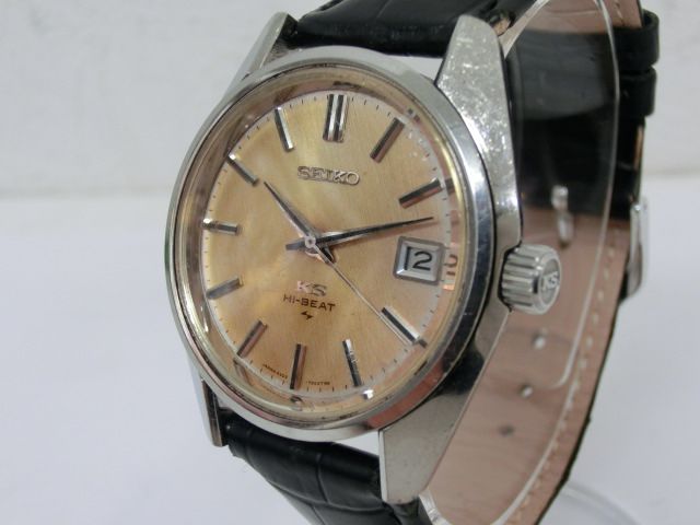 セイコー 4502-7000 キングセイコーハイビート SS シルバー文字盤 メンズ 稼働 手巻