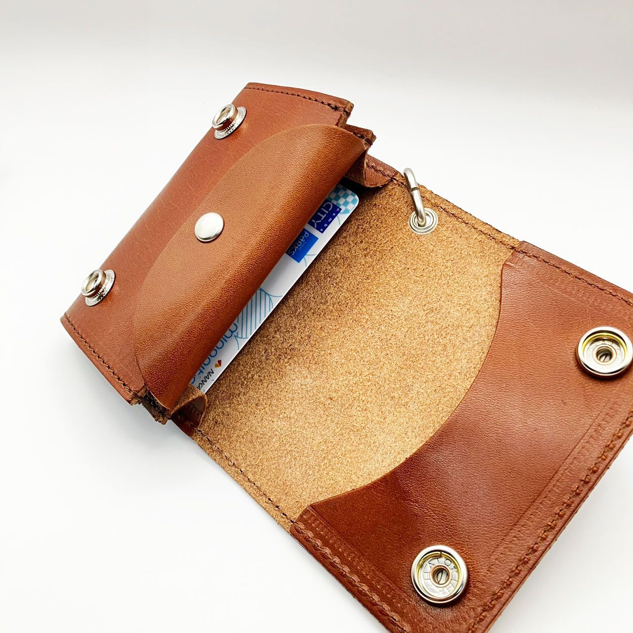 栃木レザー トラッカーウォレット Wフラップショートサイズ 日本製