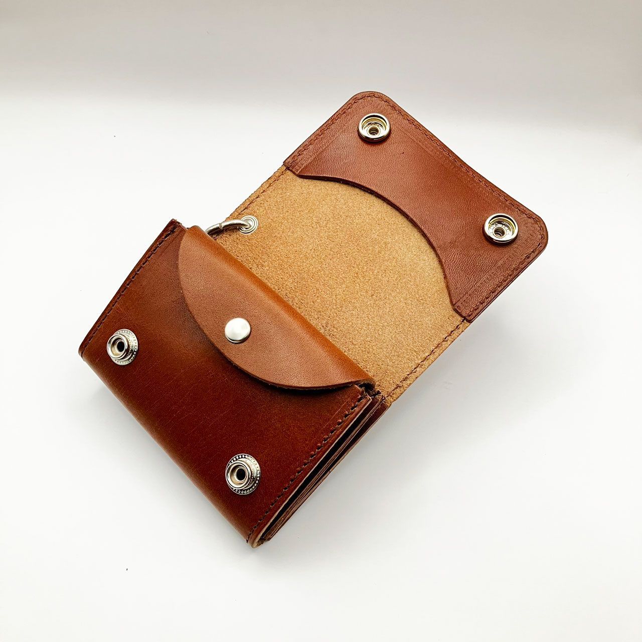 栃木レザー トラッカーウォレット Wフラップショートサイズ T 229 AR