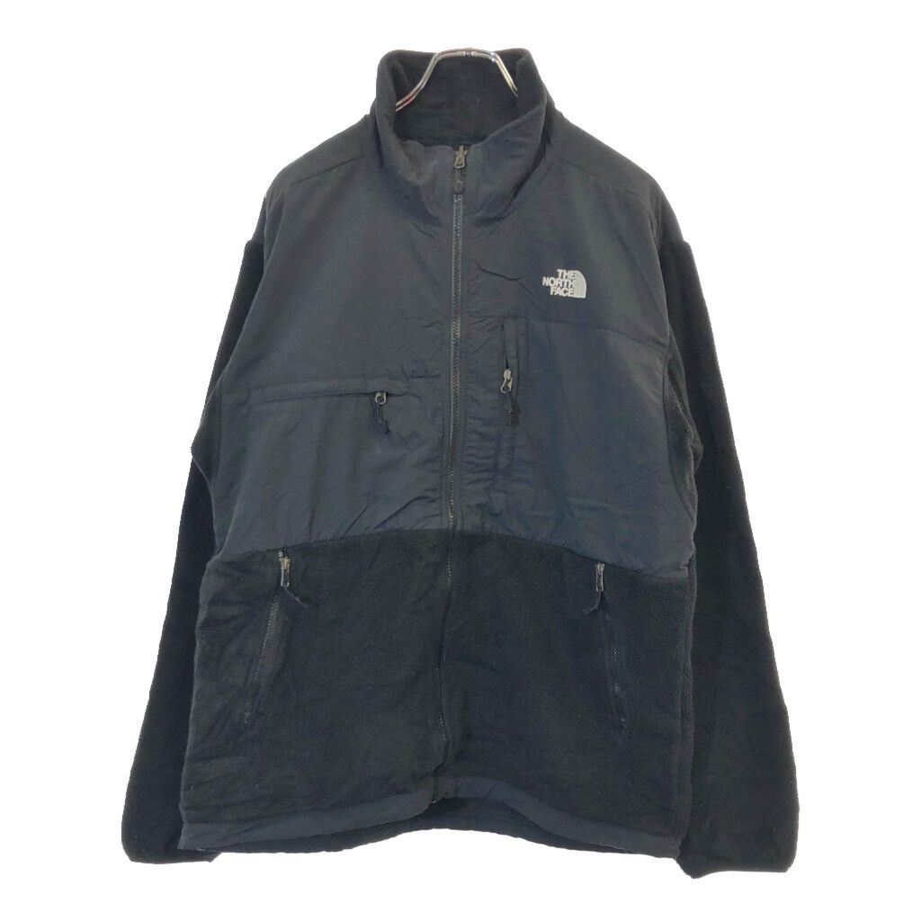 THE NORTH FACE ノースフェイス Denali デナリ フリースジャケット アウトドア ブラック メンズ L 古着 X 0441