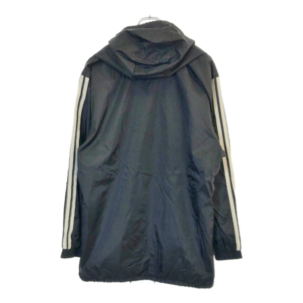 90年代adidas古着ナイロンジャケット刺繍ロゴブラックトレフォイル 90s古着adidasナイロンジャケット刺繍トレフォイルロゴブラックDB373