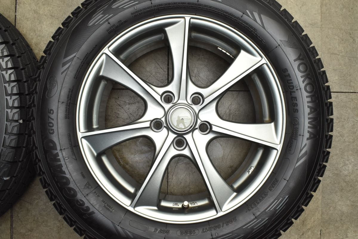  バリ溝 LEBEN 17 in 7 J 38 PCD 114 3 アイスガードG 075 225 65 R レクサスNX ハリアー RAV 4 エクストレイル レガシィアウトバック 17インチ タイヤ ホイールセット