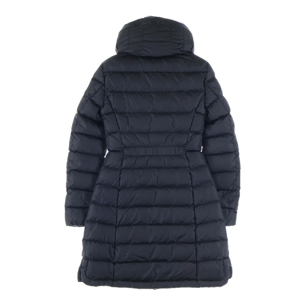 MONCLER モンクレール 22 AW フーデッド ナイロンジャケット ロングコート レディース ブラック