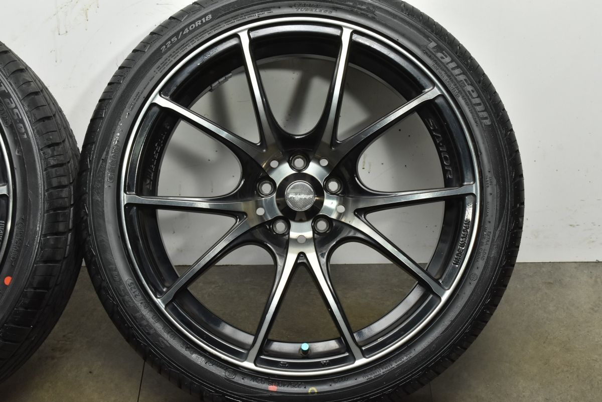 バリ溝 程度良好】ウェッズスポーツ SA-10R 18in 7.5J +45 PCD100 S