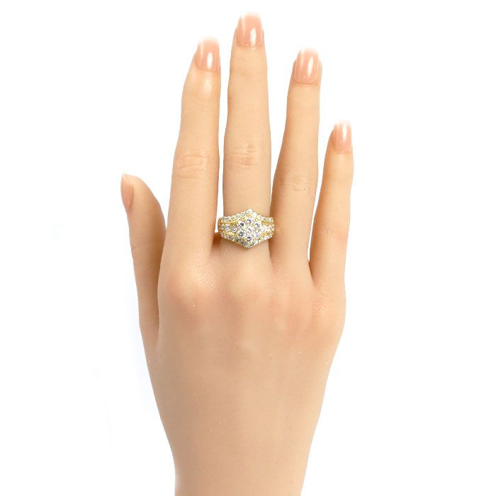  K 18 YG イエローゴールド リング 指輪 ダイヤモンド2.00 ct 13号 9.8 g レディース その他 アクセサリー