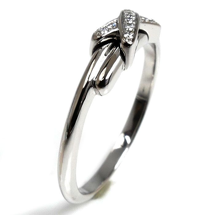 Chaumet ショーメ K 18 WG ホワイトゴールド ジュ ドゥ リアン リング 指輪 082217 ダイヤモンド 8号 48 2.2 g レディース