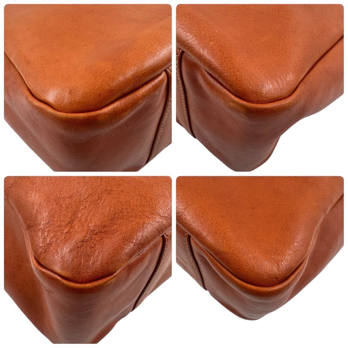 【美品】 イルビゾンテ トートバッグ レザー ブラウン 保存袋付き ◇【国内正規販売店】[54324-0-0114] IL BISONTE(イルビゾンテ) レザー