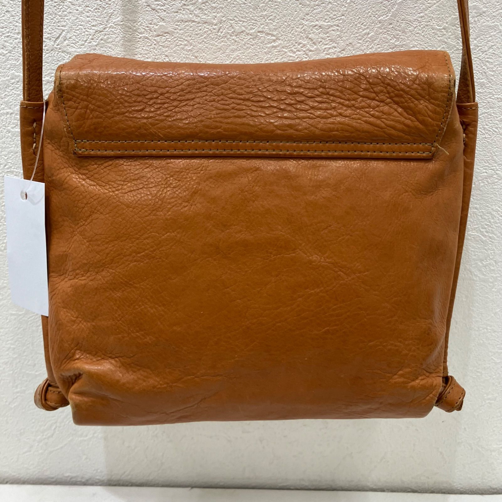 7738 genten ゲンテン ショルダーバッグ キャメル 茶 肩がけ 斜めがけ