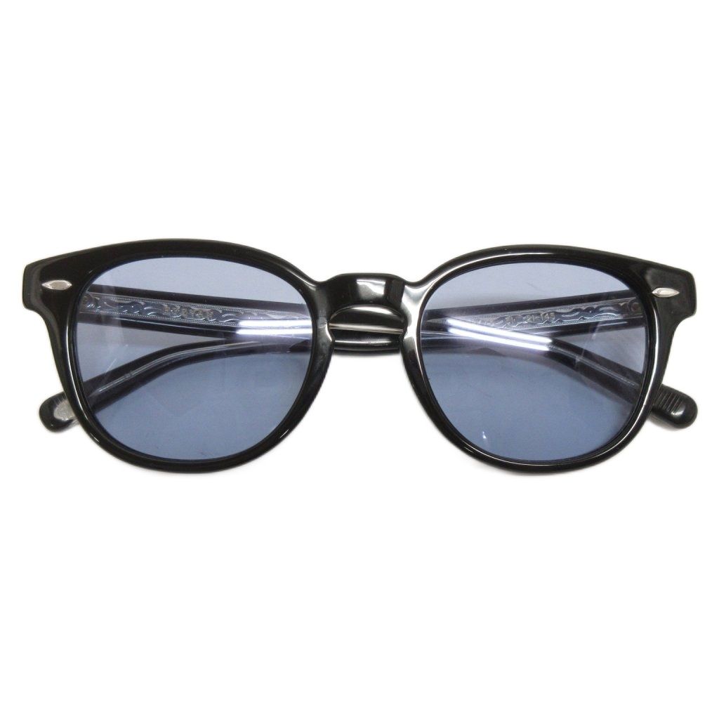 アイヴァン EYEVAN サングラス ウェブ51 Webb ブルーレンズ 度無し セルフレーム 5121 黒 ブラック