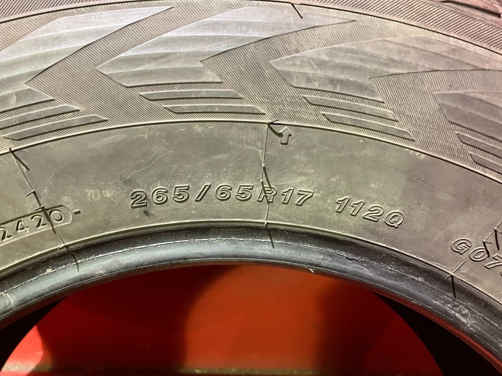  スタッドレスタイヤ 265 65 R 17 G 075 4本SET 17インチ スタッドレス