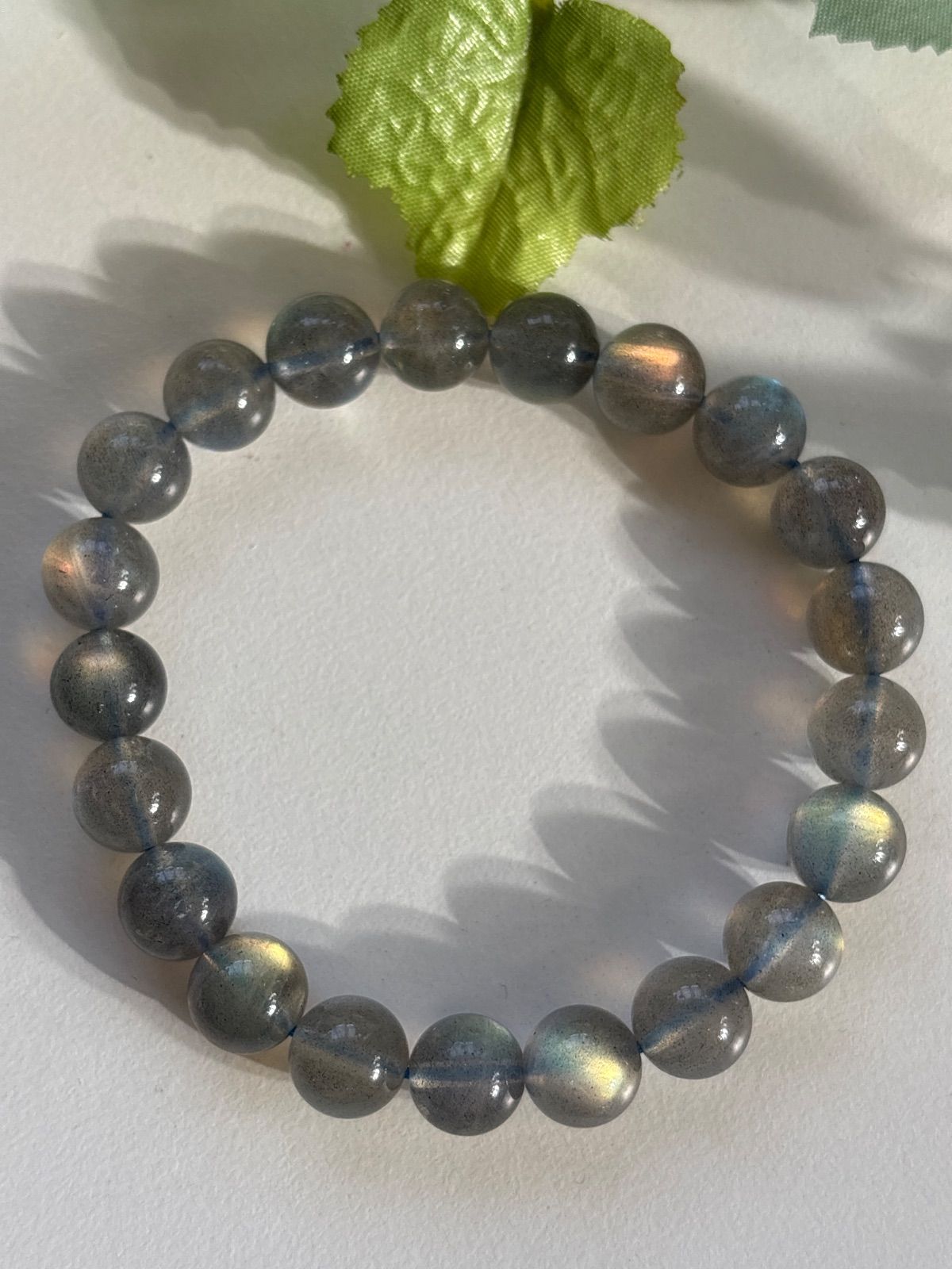 1点もの レインボーラブラドライト約9 mm 内周約16 cm