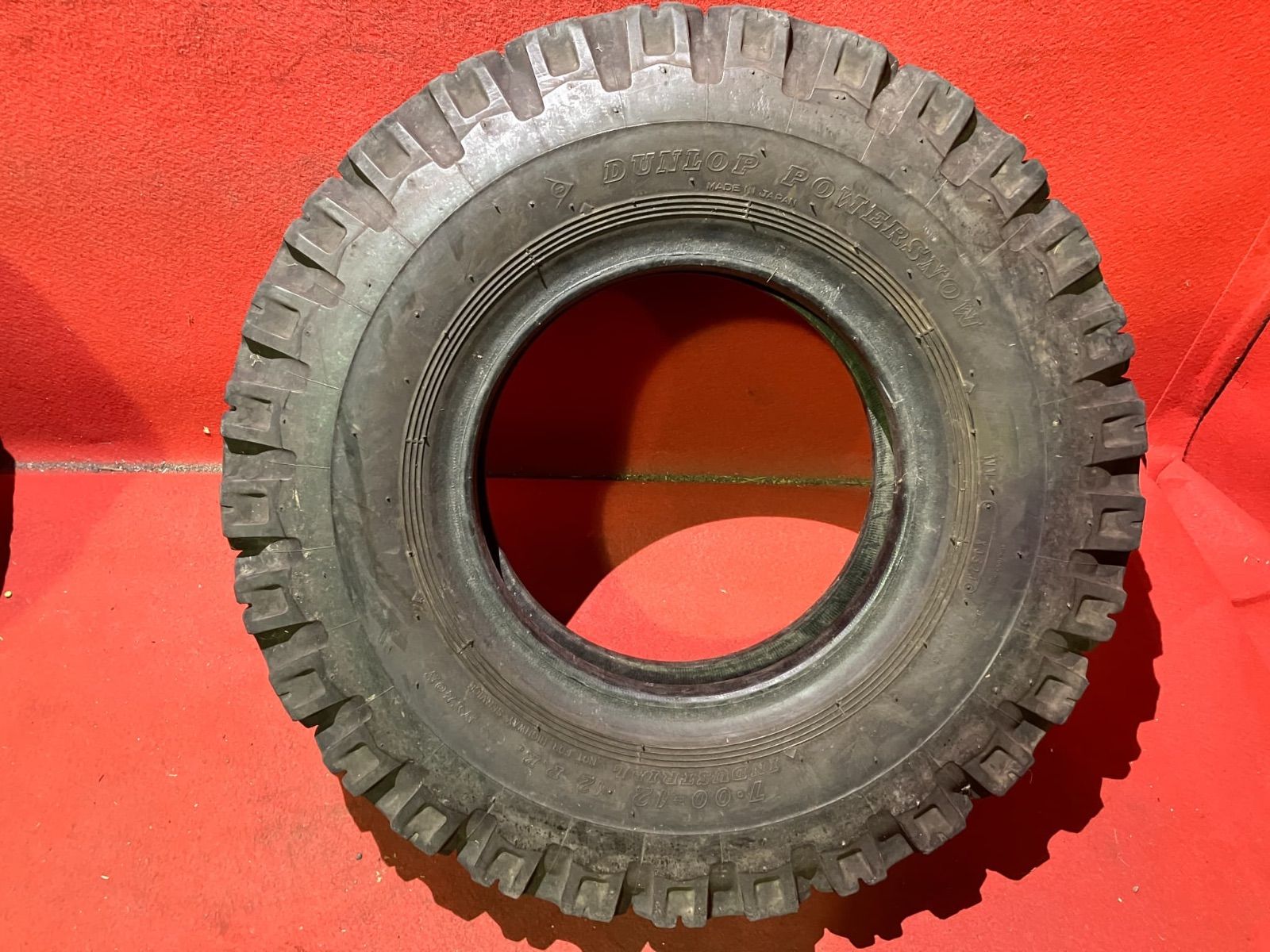 フォークリフトタイヤ 7 00 12 PR DUNLOP POWER SNOW 4本SET