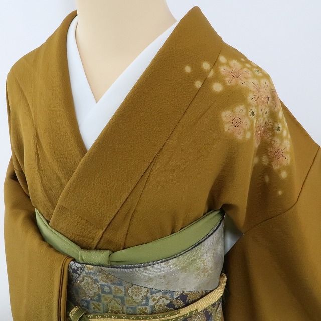 ｍ2247＊美品 正絹 総絞り 手縫い仕立て 訪問着 m2247＊美品 正絹 総絞り 手縫い仕立て 訪問着 m2247＊美品 正絹 総