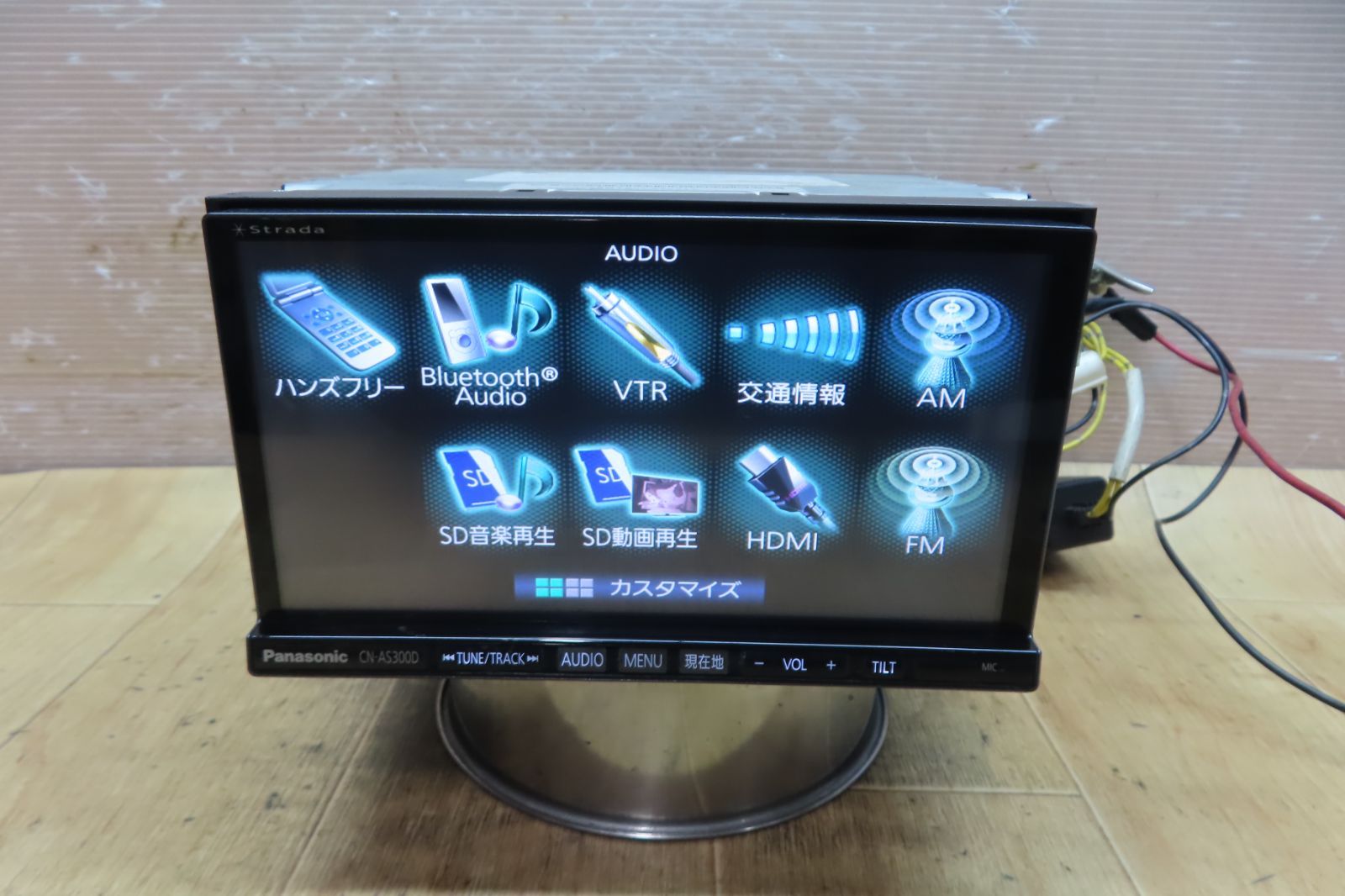 ☆F5095/パナソニック CN-AS300D メモリーナビ 地図2014年 地デジTV