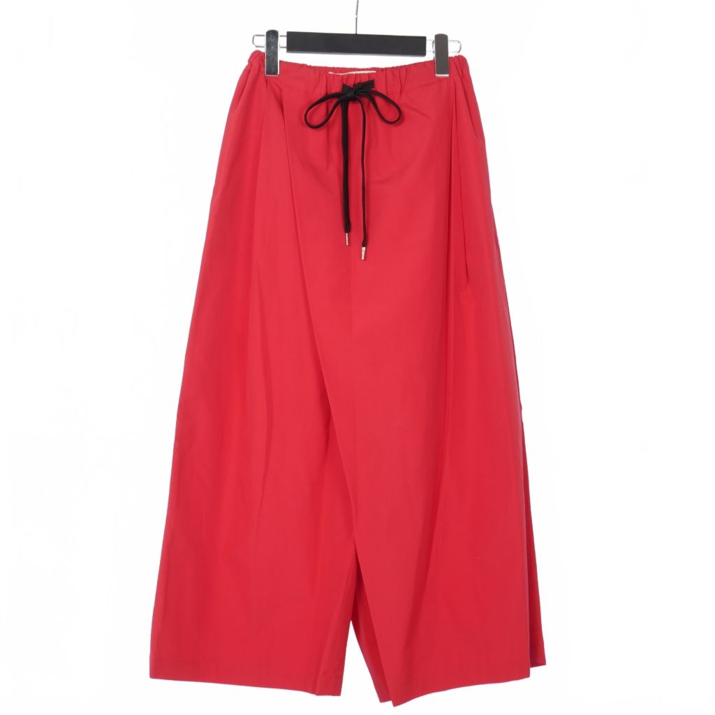 マルニ MARNI 19SS コットンポプリン ワイド イージーパンツ ウエスト 