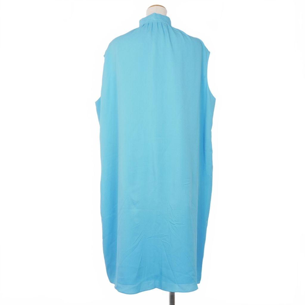 バレンシアガ BALENCIAGA ハイネック ノースリーブ ワンピース シルク