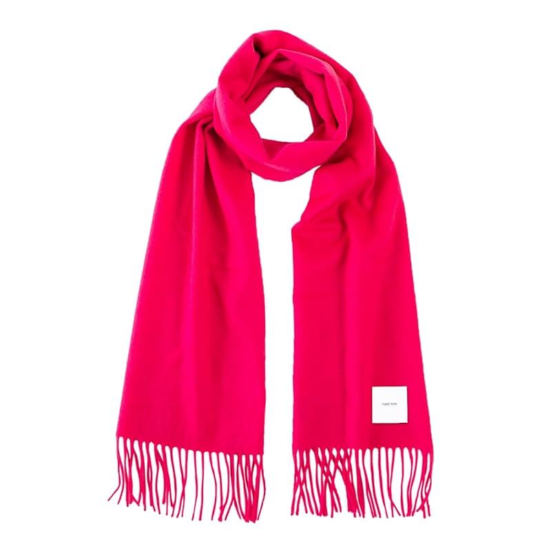 彡 matti totti 21.ピンク カシミヤ マフラー カシミア 大判 厚手 メンズ 無地 ストール 男性 ロング ギフト プレゼント A 0025 B-11 1