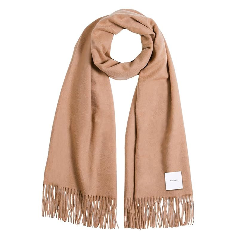 彡 matti totti 12 キャメル カシミヤ ストール カシミア 大判 厚手 メンズ 無地 マフラー 100 男性 ロング リバーシブル カシミヤストール カシミアストール ギフト プレゼント A 0026 B 14 1